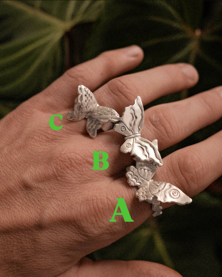 Butterfly A, B, and C