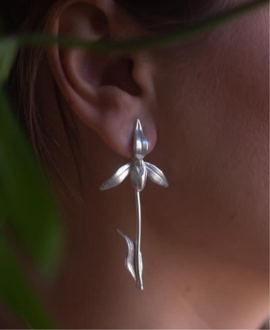 Orchid Earrings (long)